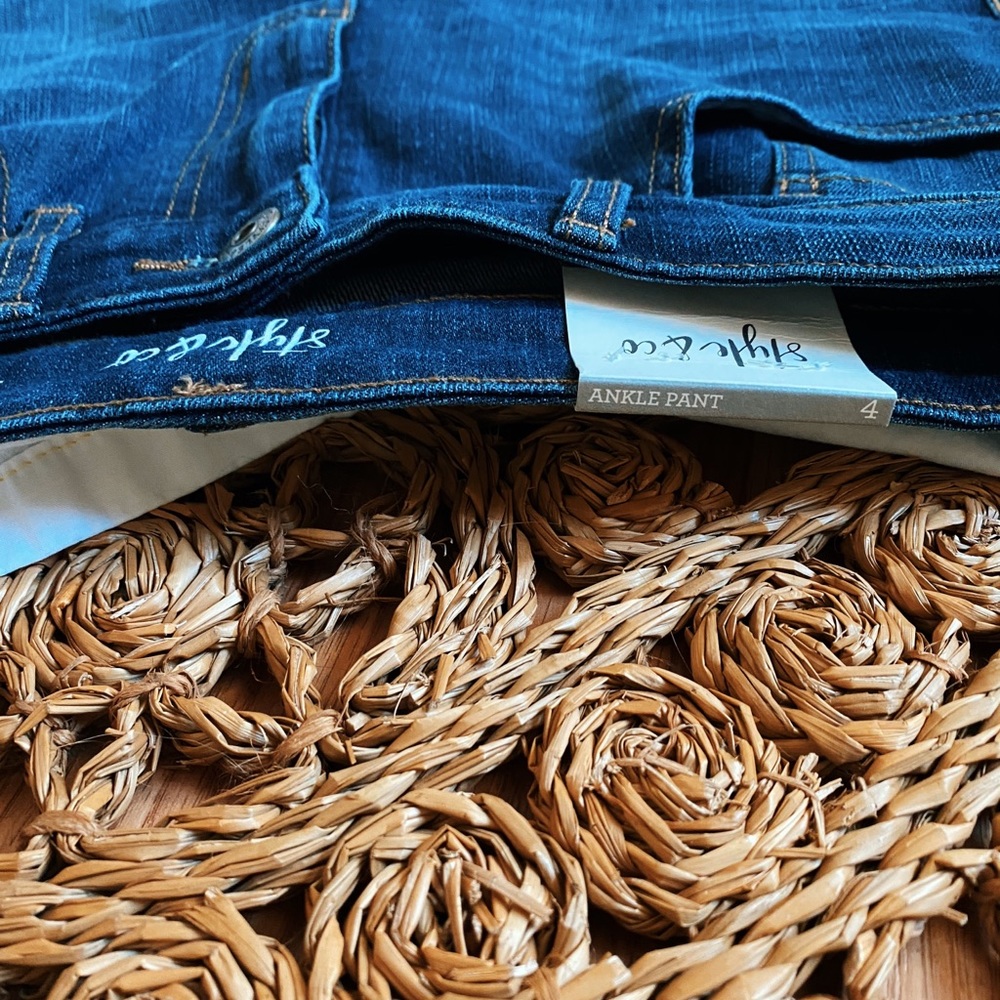Ankle Crop Denim Jeans